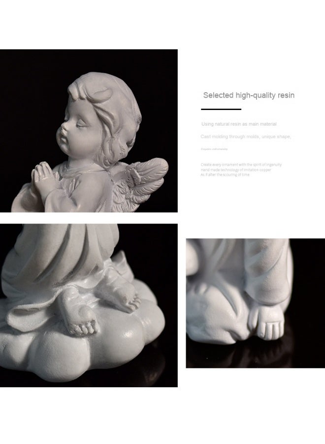 NeeMee Cute European Vintage Flower Fairy Resin Desktop Decoration Ornament - Image 2