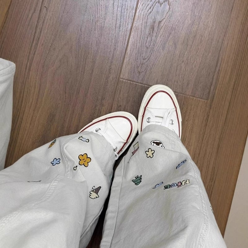 Unisex Classic Denim Jeans Loose Fit Daily Outdoor Wear - Image 5