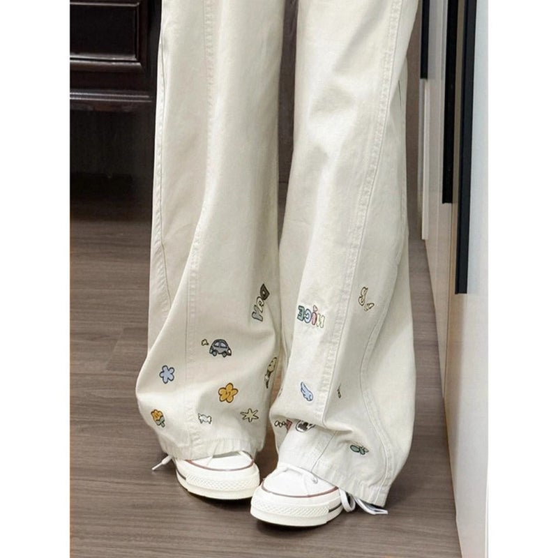 Unisex Classic Denim Jeans Loose Fit Daily Outdoor Wear - Image 1