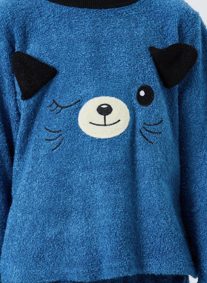 Take Two Boys Graphic Polar Fleece Top and Pyjama Set - Image 3