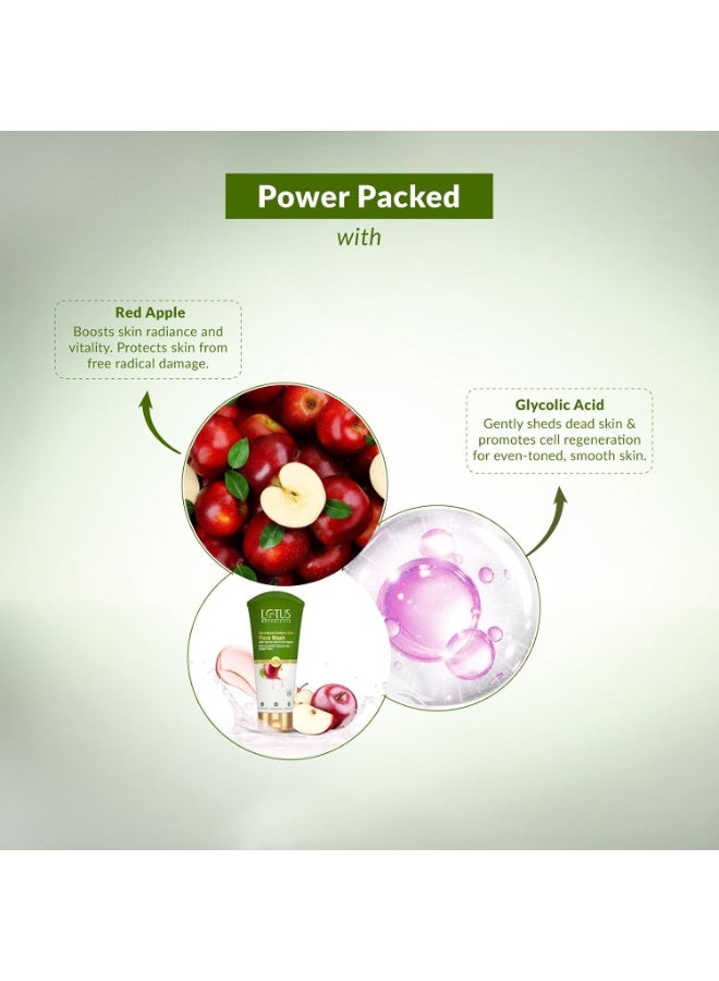 لوتس بوتنيكال غسول الوجه "لوتس بوتانيكالز غلايكو-بوست" (Lotus Botanicals GlycoBoost) لنضارة البشرة، يحتوي على حمض الغليكوليك والتفاح الأحمر | منظف مقشر دقيق | لبشرة مشرقة | خالٍ من المواد الكيميائية السامة | خالٍ من الكبريتات | خالٍ من السيليكون | مناسب لجميع أنواع البشرة | 100 غرام - Image 2