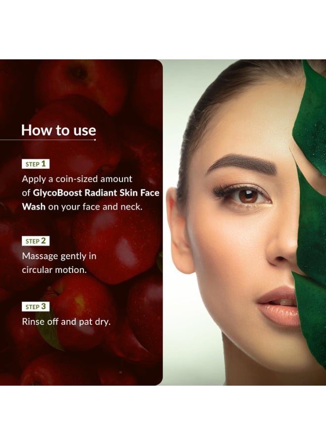 لوتس بوتنيكال غسول الوجه "لوتس بوتانيكالز غلايكو-بوست" (Lotus Botanicals GlycoBoost) لنضارة البشرة، يحتوي على حمض الغليكوليك والتفاح الأحمر | منظف مقشر دقيق | لبشرة مشرقة | خالٍ من المواد الكيميائية السامة | خالٍ من الكبريتات | خالٍ من السيليكون | مناسب لجميع أنواع البشرة | 100 غرام - Image 4