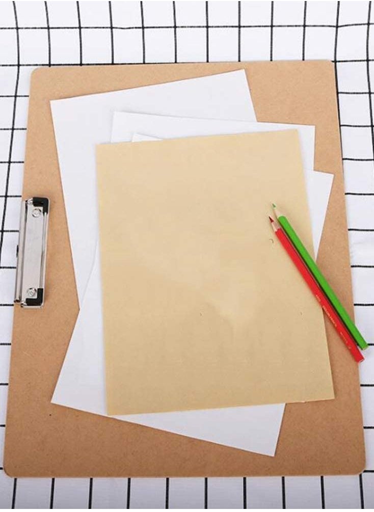 SYOSI - Hardboard Clipboards A3 File Folder Board Wooden Backing Board Plate Writing Plate Document Sorting Folder - Image 1