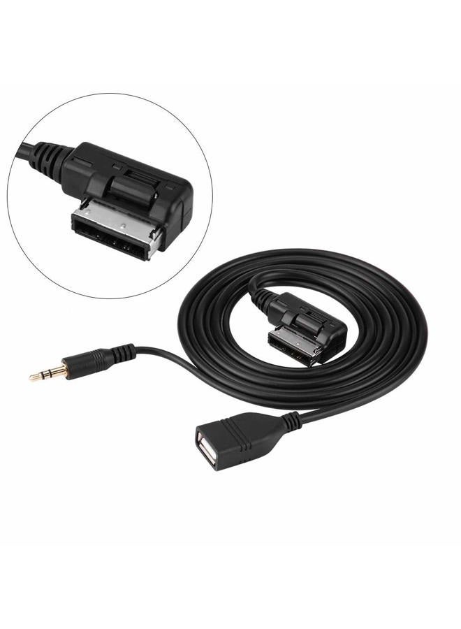 Tbest AUX USB Cable,Car o AUX USB Adapter Cable Car o AUX USB Adapter Cable for Benz C63 E200l CLS E S ML Class - Image 3