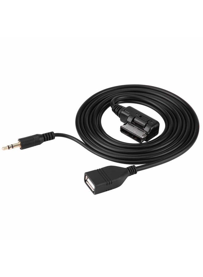 Tbest AUX USB Cable,Car o AUX USB Adapter Cable Car o AUX USB Adapter Cable for Benz C63 E200l CLS E S ML Class - Image 1