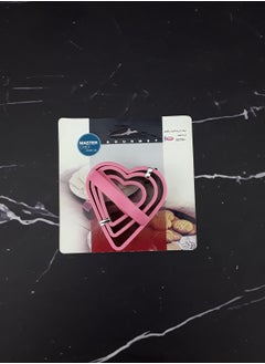 Master Chef 3 Piece Heart Shaped Dough Cutter - Master Chef 