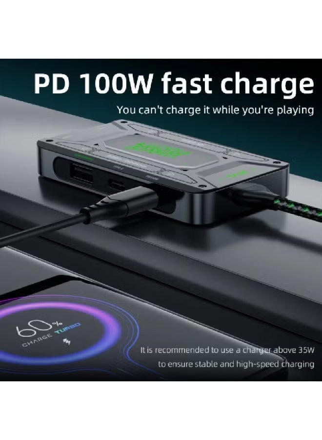 piva DS7 7-in-1 Esports Docking Station - Professional Gaming Hub with Built-in 32-Bit/384kHz Audio DAC - Image 5