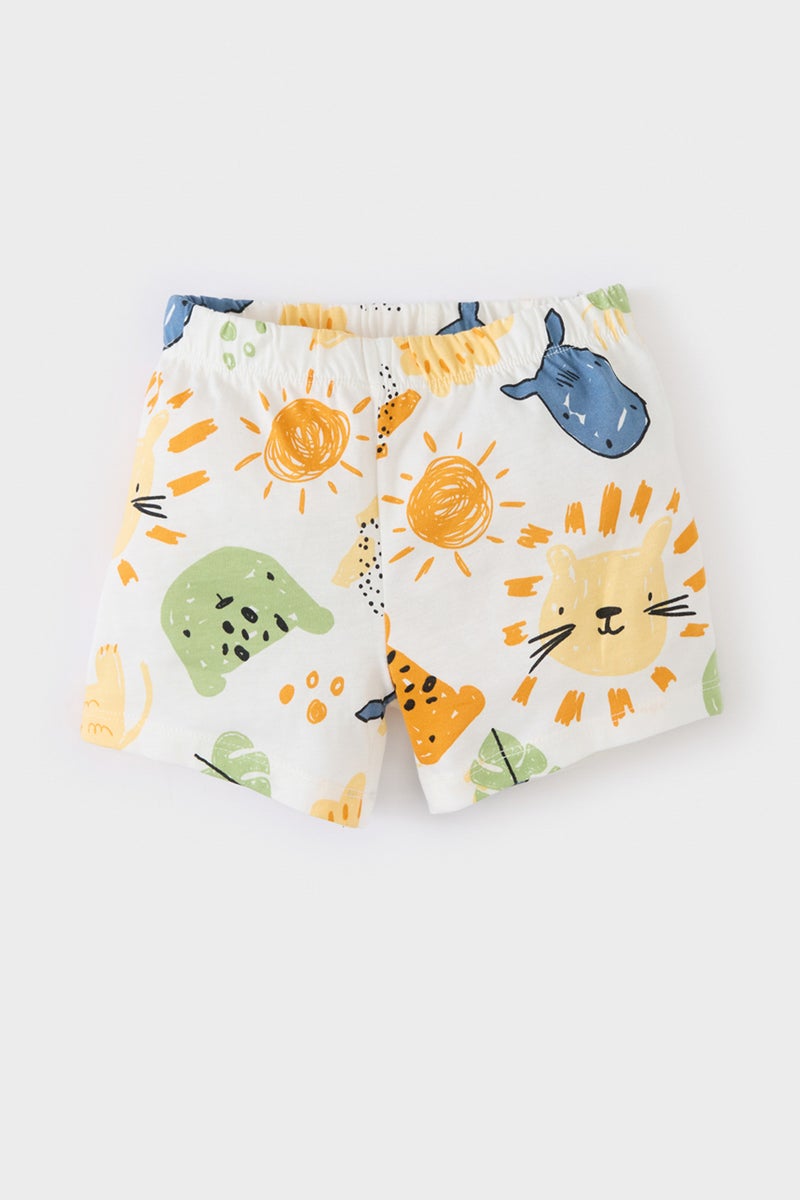 DeFacto Baby Boy 2 piece Regular Fit Slogan Knitted Pyjamas  - Image 2