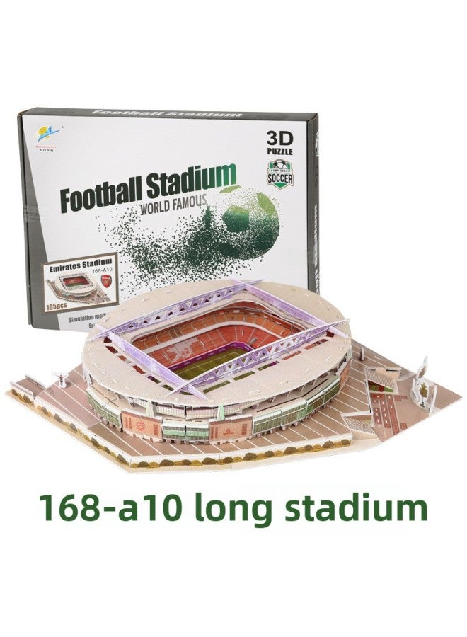 3D 3D Puzzle Paper Puzzle Fans Souvenir Manchester United Stadium Building Model Toy-Color:168-A10 Emirates Stadium - Image 1