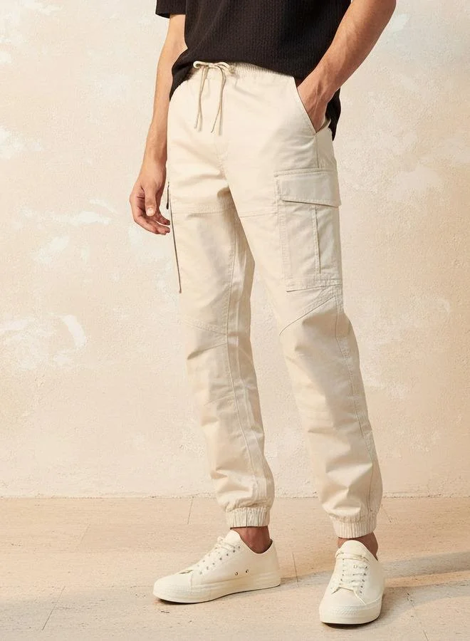 Men Slim Fit Cargo Joggers