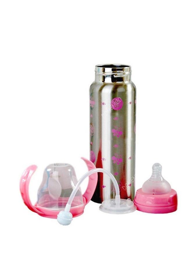 Stainless Steel Baby Feeding Bottle For New Born Baby;Toddler;Bpa Free;Stylish Design With Handles ; 180 Ml (Pink) - pzsku/Z5B3AFFBCEB5C30F28A52Z/45/_/1692273234/1b0c3ef3-c14c-4a52-b0c1-97b08673cab1