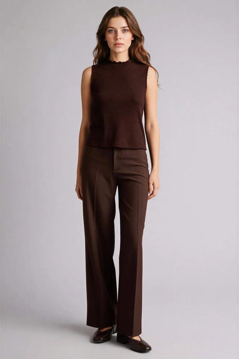 DeFacto Slim Fit Camisole Half Turtleneck Short Sleeve Tunic