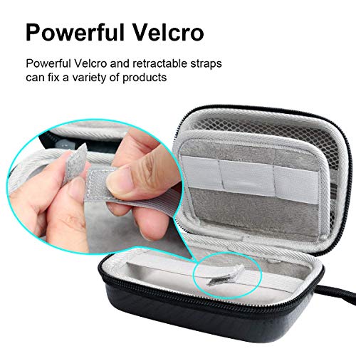 Jiusion Hard Case for Carson MicroBrite Plus Pocket Microscope (MM-300 or MM-300MU) and MicroFlip (MP-250 or MP-250MU) Travel Storage Carrying Include Carabiner and Strap - Image 4