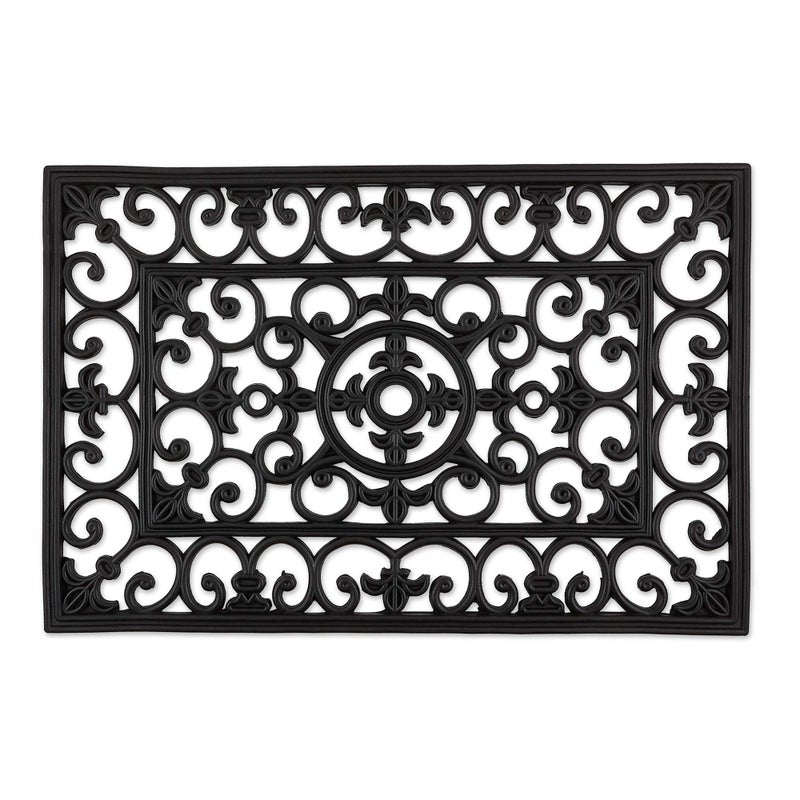 مجموعة حصائر المدخل المطاطية من DII لجميع الأحوال الجوية 18x30 حديد مزخرف طبيعي