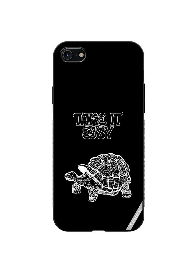VR CREATIVE Protective Case Cover For Apple iPhone SE (2022) Take It Easy Design Multicolour - Image 1