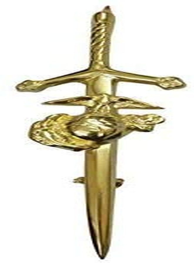 AAR US Corps Kilt Pin with Chrome, Antique & Gold Finish (Gold Finish) - Image 1