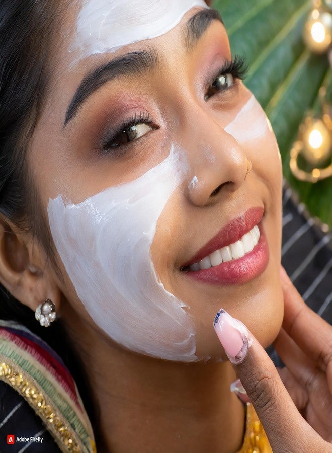 ALAROMALEAFS مجموعة كريم أروما ليفز كريستال دايموند سبا للوجه، لوشن وايت بيوتي جلو راديانس لإزالة التسمير والتحكم فيه، تركيبة فائقة اللمعان والتفتيح للنساء والرجال - 290 غرام - Image 3