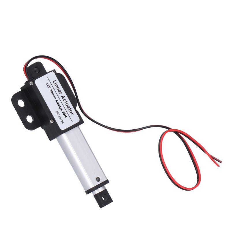 12V Mini Linear Actuator: 30mm Stroke T Type Screw - Powder Metallurgy Aluminum Tube Low Noise Short Circuit Protection for Medical Industrial Agricultural Machinery - Image 2