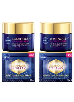 Nivea Luminous 630 Even Glow Anti Dark Spot Face Night Cream Pack of 2  - Image 1
