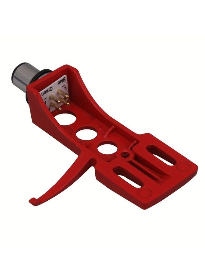 Red Vinyl Record Player Cartridge Adjustable Tonearm Metal Construction - Image 4