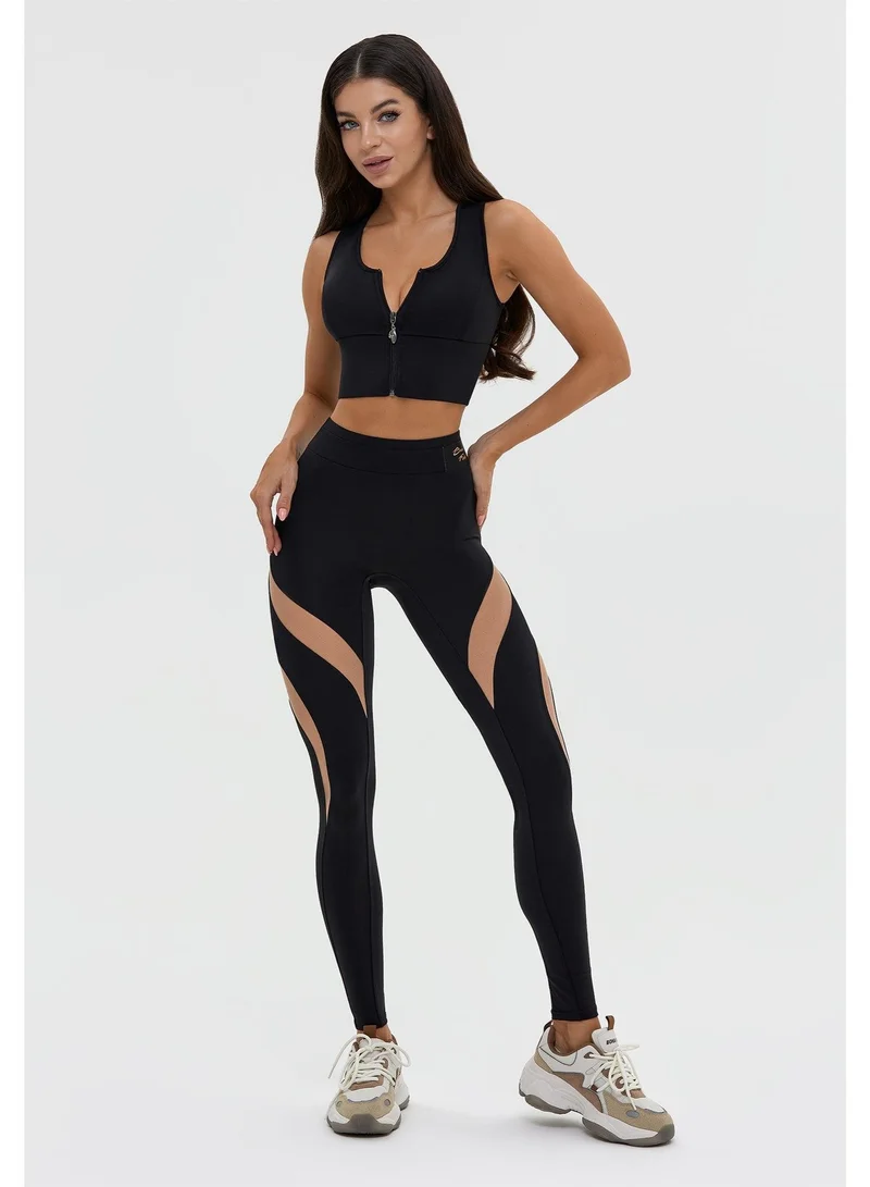 Bona Fide Bona Glory Black Glory High Waist Gym Leggings for Women | Best Price UAE