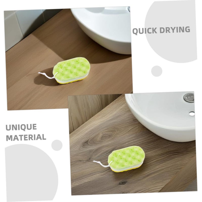3pcs Exfoliating Shower Sponge Deep Cleaning Loofah Pads Gentle Body Scrubber for Smooth Glowing Skin Bathroom Essential - Image 4