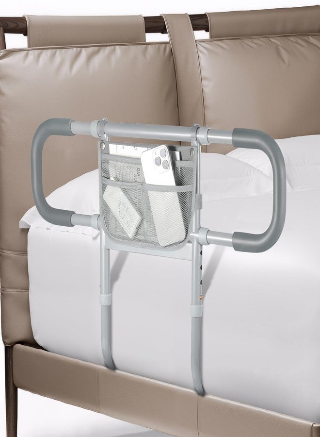 Siebenschläfer Bed Rails for Elderly Adults Safety, Extended Bed Assist Rail for Seniors - Adjustable Side Bed Guard Rails Handle Support Bar with Storage Bag, Fit King Queen Full Twin Bed - Image 1