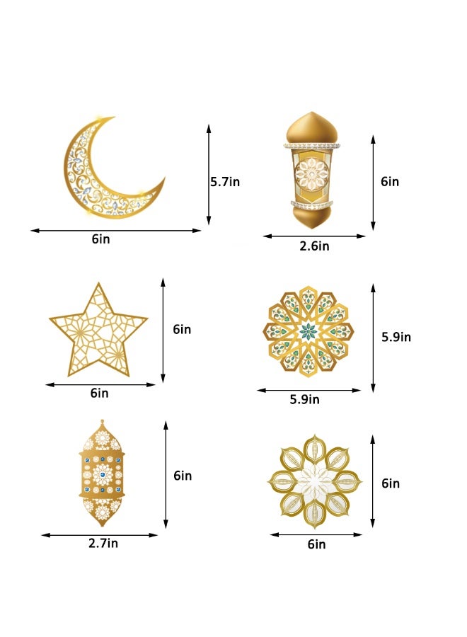 رمضان عيد مبارك الديكور,لافتة البحرية الذهبية,البالونات,ديكور نجمة القمر,الهدية الإسلامية المسلمة عيد الدوائر المعلقة للمنزل، الموقد، الجدار، لوازم الحزب - view 5
