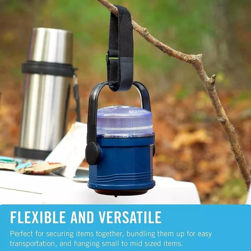 TGOPIT أحزمة كابلات و روابط كابلات، 25 سم، أحزمة تأمين متعددة الاستخدامات قابلة للتعديل بنظام خطاف وحلقة، لحبال الستائر، أحزمة، حوامل، عبوة من 16 (أسود) - Image 3