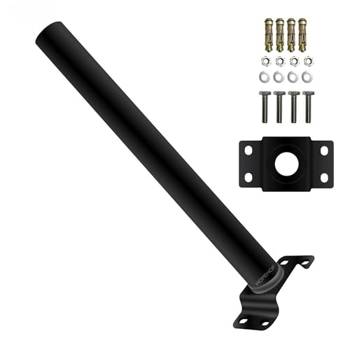 Homehop All in one Street Light White Mounting Pole Aluminum Alloy - Image 1