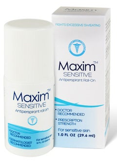 Maxim Maxim Sensitive Clinical Strength Antiperspirant Men, Unscented Antiperspirant for Women, Effective Clinical Antiperspirant for Sweat & Odor, Maxim Antiperspirant Roll-On, 1 Pack, 1 Fl Oz, Sensitive 