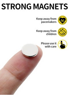 Generic 50pcs 0.39x0.08 inch Neodymium Magnet Round Permanent Magnetic Small NdFeB Refrigerator Magnets 10X2mm  - Image 2
