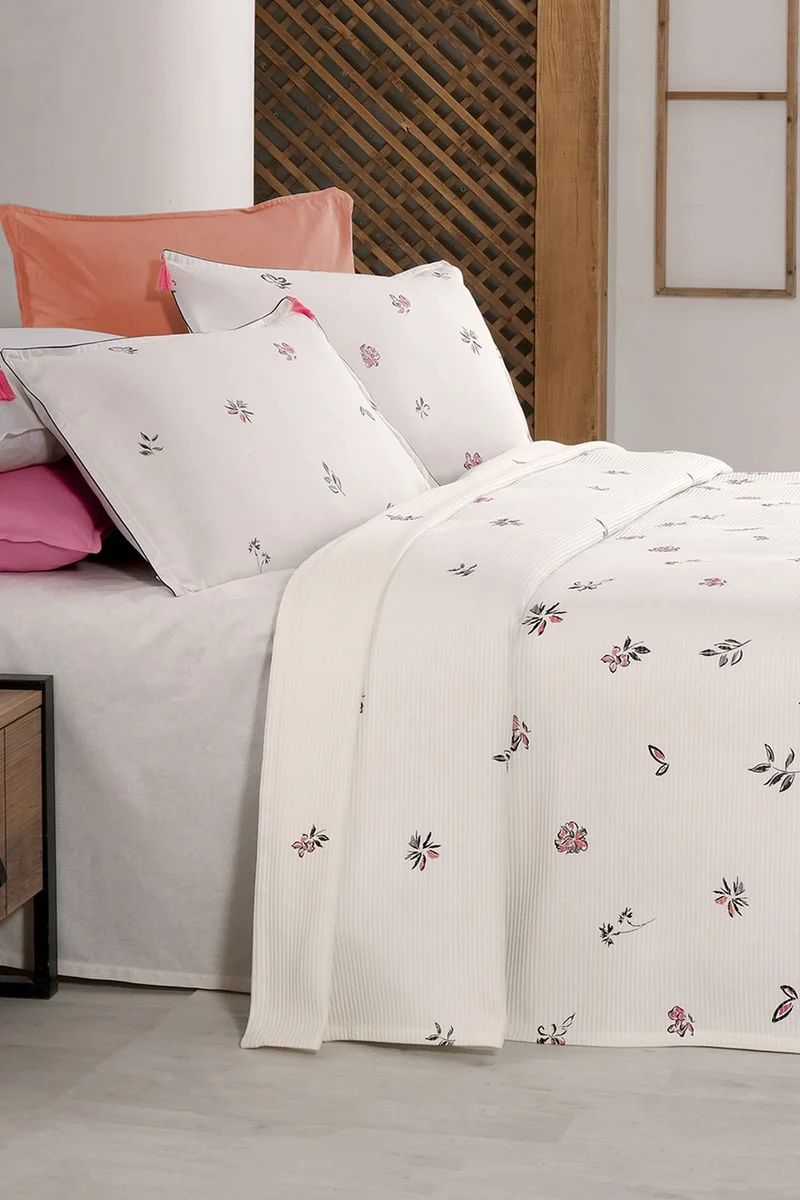 SAREV Saira Ecru Double Cotton Pique Set