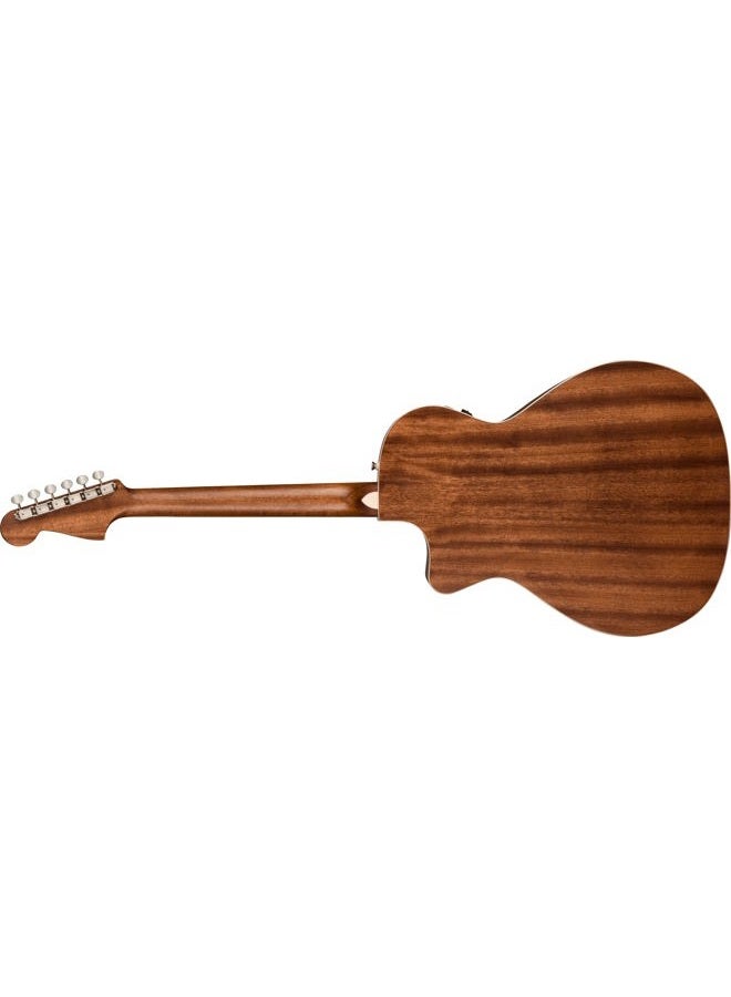 FENDER All-Mahogany Newporter Special Acoustic Guitar, with 2-Year Warranty, Natural, Pau Ferro Fingerboard, with Gig Bag - Image 2