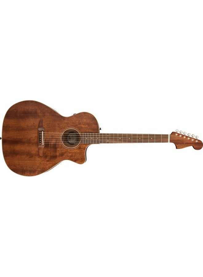 FENDER All-Mahogany Newporter Special Acoustic Guitar, with 2-Year Warranty, Natural, Pau Ferro Fingerboard, with Gig Bag - Image 1