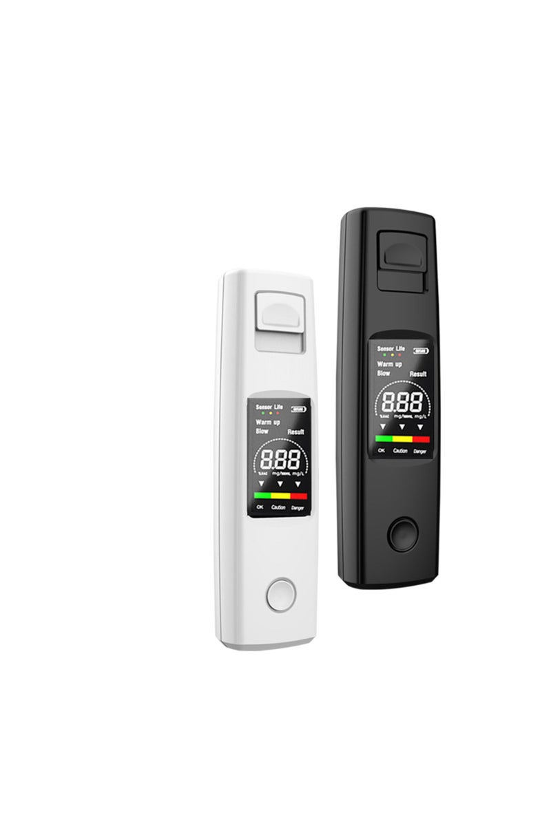 إيروريكس جهاز فحص الكحول المحمول باللون الأسود، جهاز فحص الكحول عالي الحساسية، مزود بمنفذ شحن من النوع C - Image 5