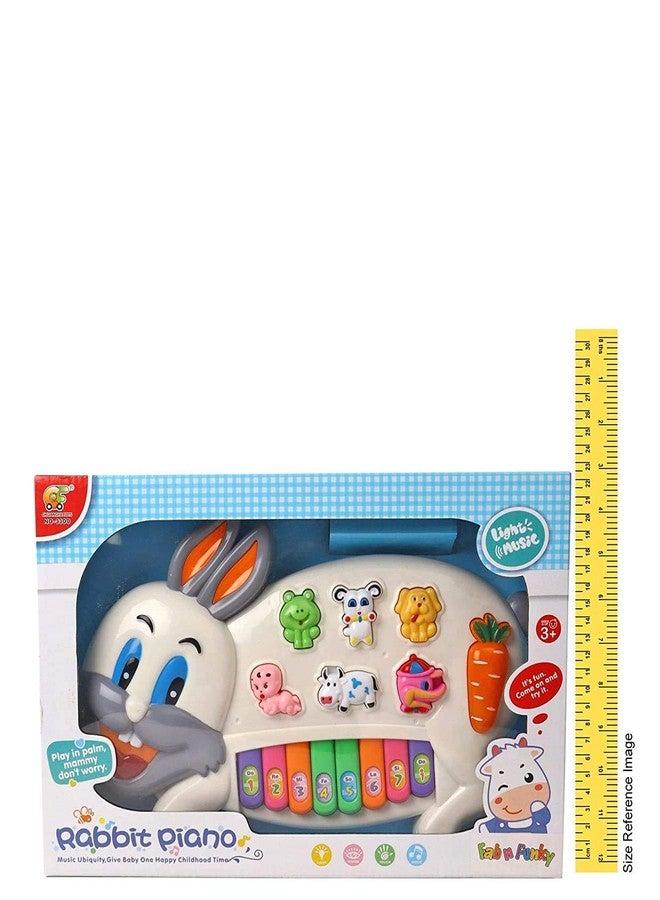 Trade Globe Musical Rabbit Piano Toy with Flashing Light & Sound for Kid, Early Development Musical Toy - Image 3