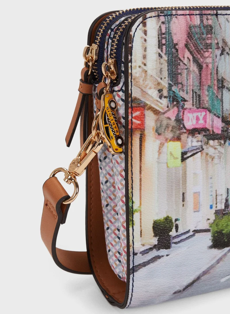 PARFOIS New York Printed Crossbody