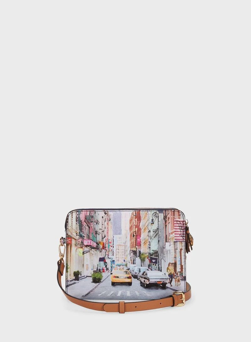 PARFOIS New York Printed Crossbody