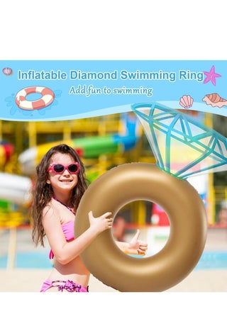 MIXDE Inflatable Diamond Ring Pool Float Engagement Ring