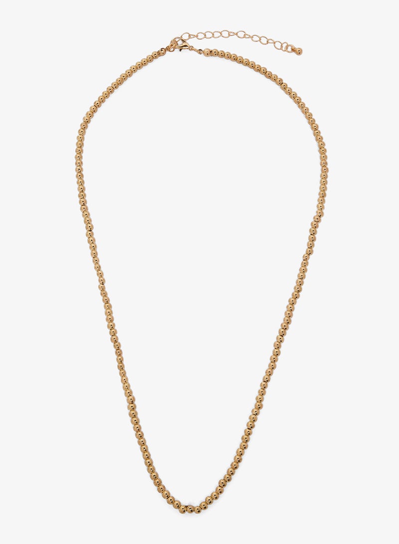 Ginger Gold Beaded Detail Necklaces - Image 4