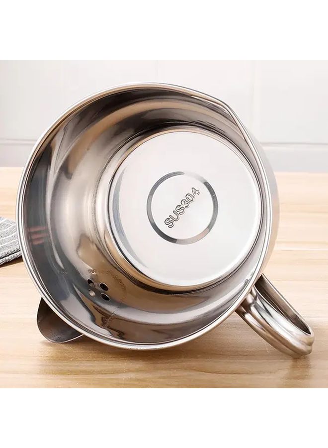 Stainless Steel Fat Separator 500ml Silvery Oil Gravy Strainer With Pour Spout - Image 4
