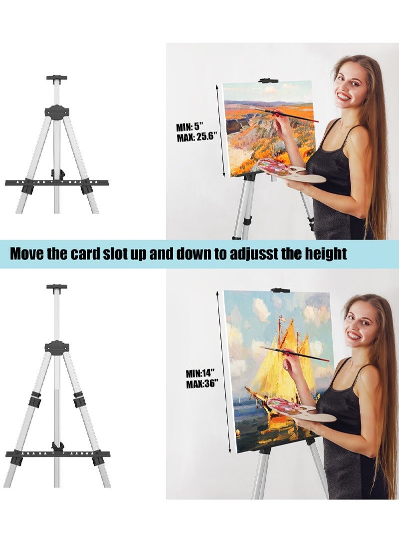 Kidle Portable Aluminum Tripod Easel - Lightweight & Sturdy Foldable Design & Durable Fade-Resistant Finish - Image 3