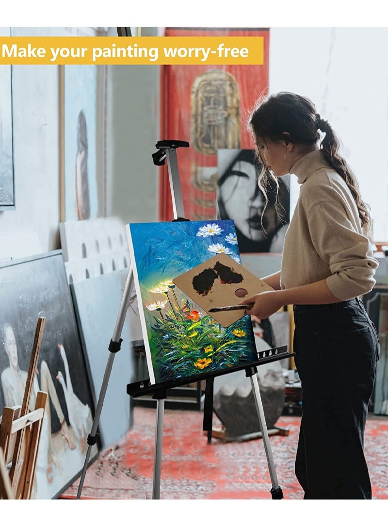 Kidle Portable Aluminum Tripod Easel - Lightweight & Sturdy Foldable Design & Durable Fade-Resistant Finish - Image 2