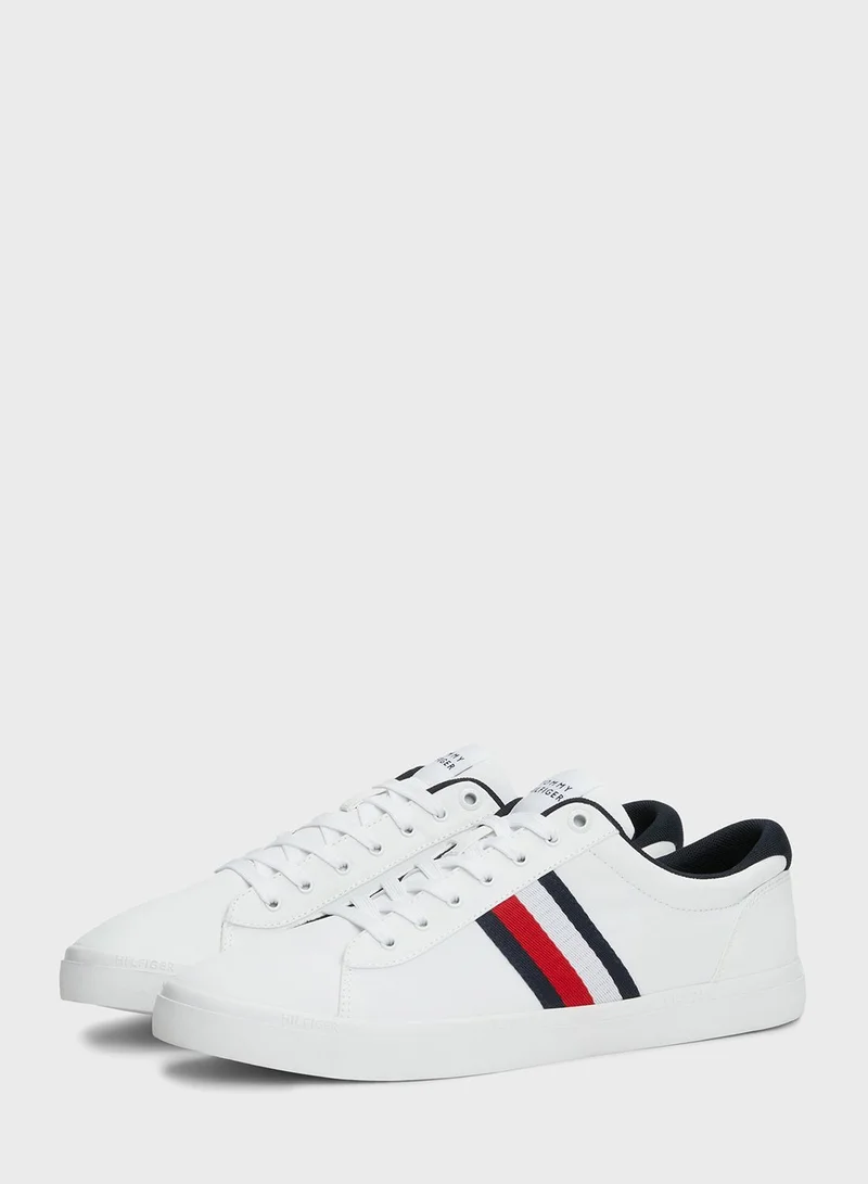TOMMY HILFIGER Stripe Low Top Lace Up Sneakers