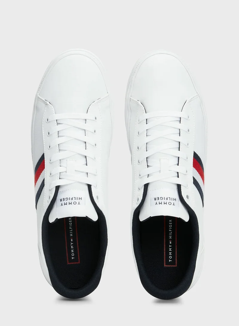 TOMMY HILFIGER Stripe Low Top Lace Up Sneakers