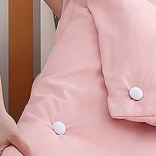 SHFTI - Mushroom Quilt Fixing Clips - Duvet Cover Holder with Buttons - Non-Slip Blanket Pins - Durable Cotton Design - Easy Install & Remove - for Quilts, Sheets, Curtains, Towels, 4 Pack (Grey) - Image 3