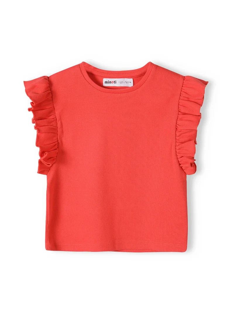 MINOTI Kids Girls Rib T Shirt