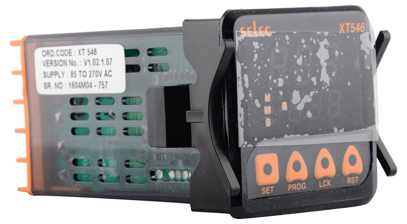 Selec XT546 Digital Timer Dual Display (Black, 94 x 48 x 48 mm) - Image 2