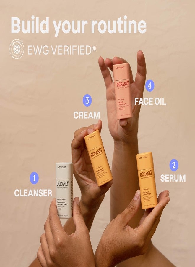 ATTITUDE Oceanly Radiant Skin Daily Facial Care Routine Box Set, EWG Verified, Plastic-free, Plant and Mineral-Based Ingredients, Vegan and Cruelty-free, PHYTO GLOW, Set of 4 Travel Size Bars - Image 4